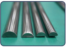 Titanium Half Round bar